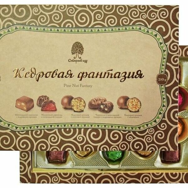 Конфеты Сибирский Кедр Кедровая фантазия 210г