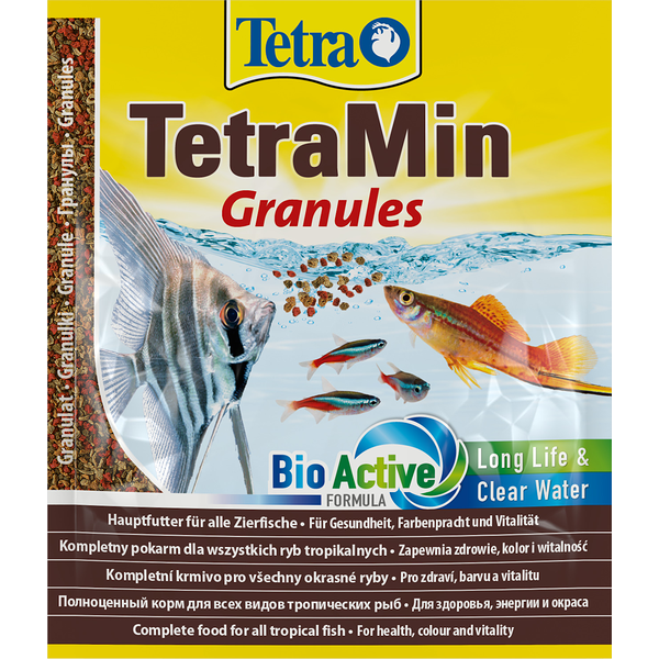 TETRAMin Granules Основной корм гранулы для всех видов аквариумных рыб