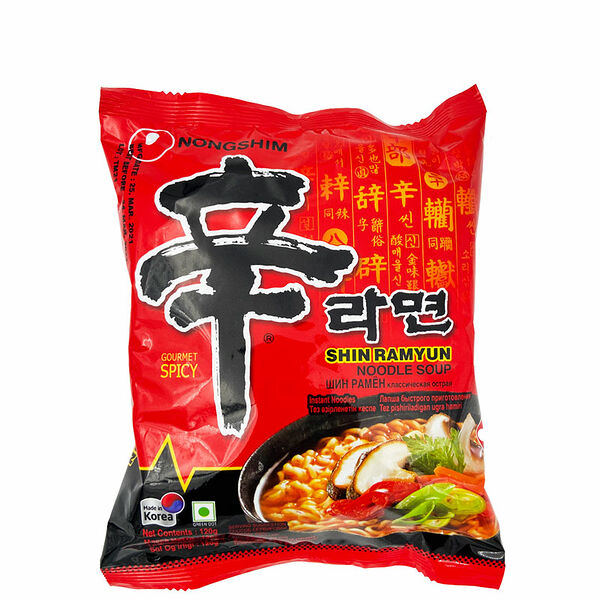 Лапша быстрого приготовления Шин рамен острая, Nongshim, 120 г