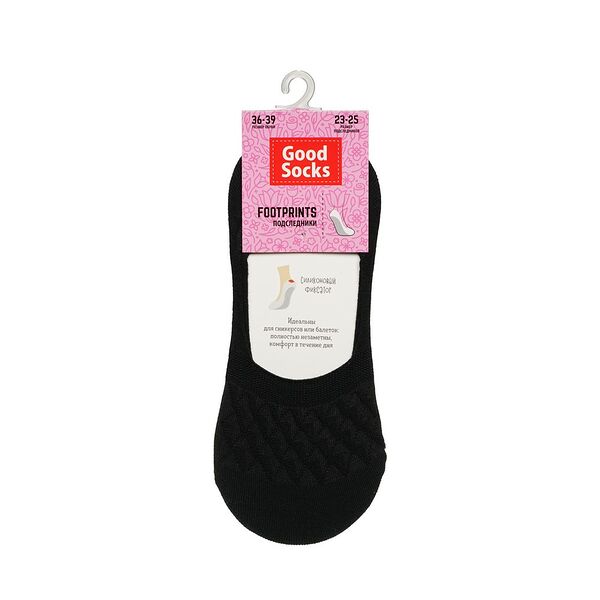 Женские подследники Good Socks Black , р.36-39