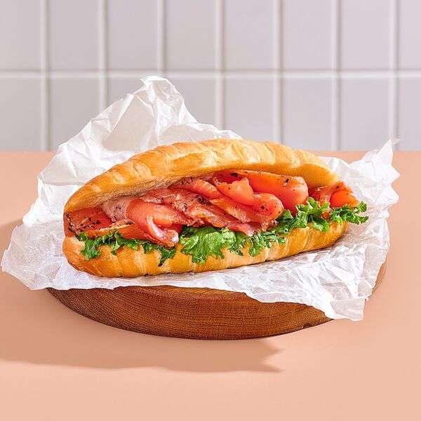 Круассан с гравлаксом по-фински из форели