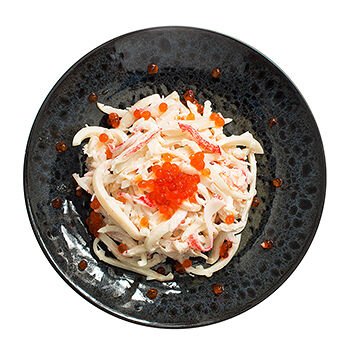 Салат из кальмаров с красной икрой Уже Готово, 250 г, Россия