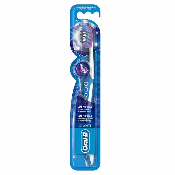 Зубная щетка Oral-B 3D White Luxe Pro-Flex Средней жесткости 1 шт в ассортименте