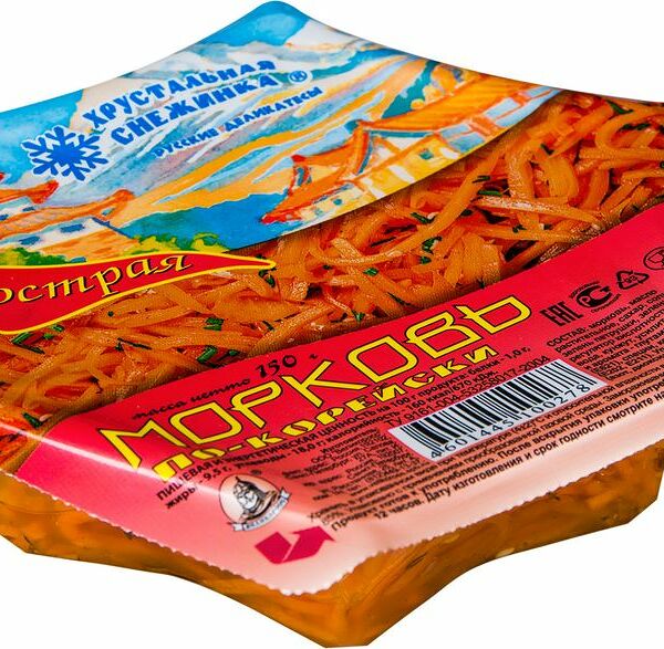 Салат Хрустальная Снежинка морковь по-корейски 150г