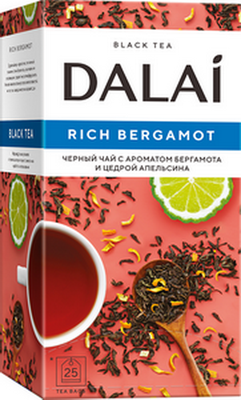 Чай черный Dalai Rich Bergamot 25конв*1,8г