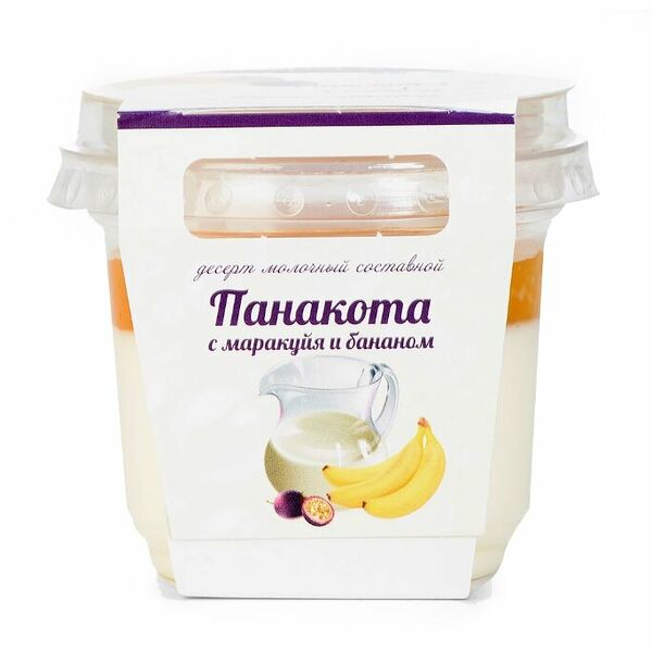 Панакота Sweet Fantasy с маракуйя и бананом