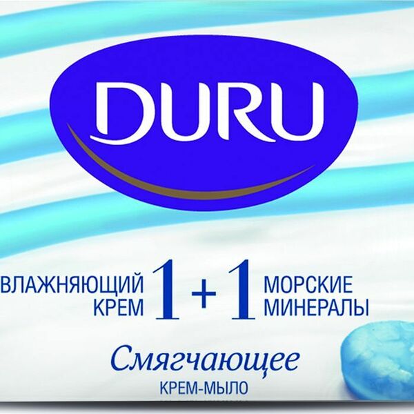 Крем-мыло твердое Duru смягчающее 1+1 Увлажняющий крем и морские минералы 1 шт