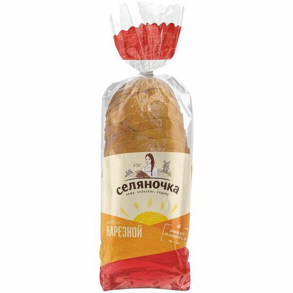 Батон Селяночка нарезной, 400 г