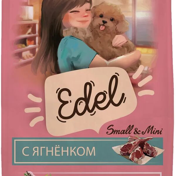 Сухой корм для собак Edel Mini Lamb для мелких пород с ягненком