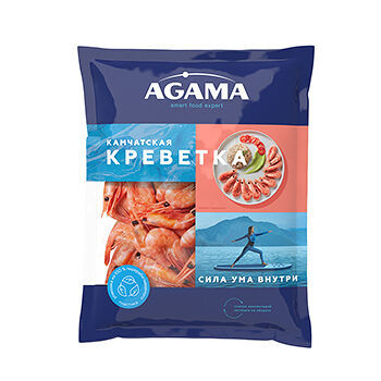 Креветка варено-мороженая Камчатская с головой, Agama