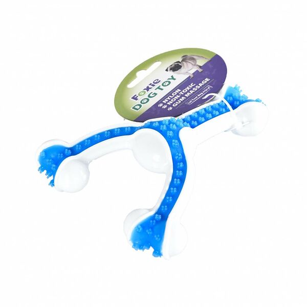 Игрушка для собак FOXIE Косточка двойная массажная размер М 15х12х4.5 см