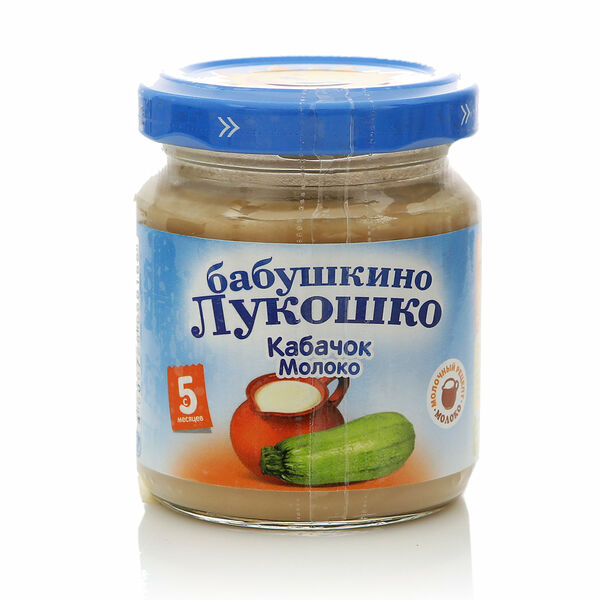 Пюре из кабачков с молоком с 5-ти месяцев ТМ Бабушкино лукошко