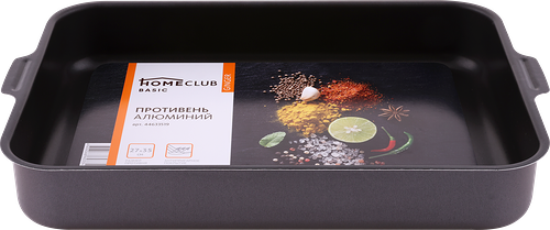 Противень Homeclub Ginger 27х35 см, штампованный алюминий, антипригарное покрытие