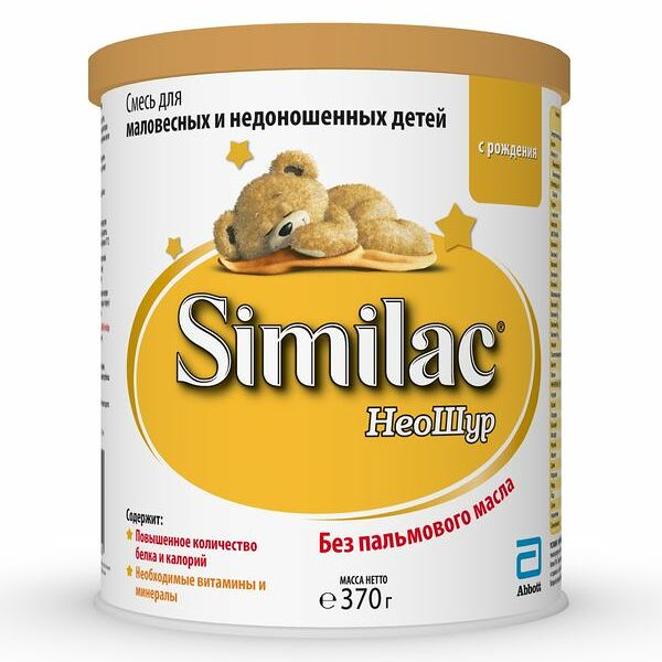 Similac Неошур Смесь для недоношенных и маловесных детей с рождения 370 г