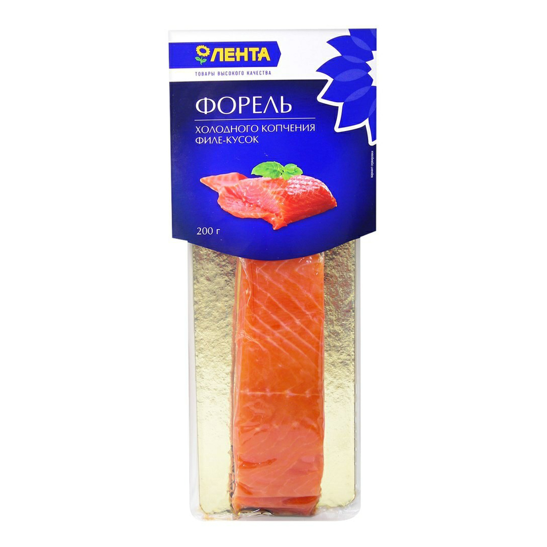 

Форель холодного копчения Лента филе-кусок