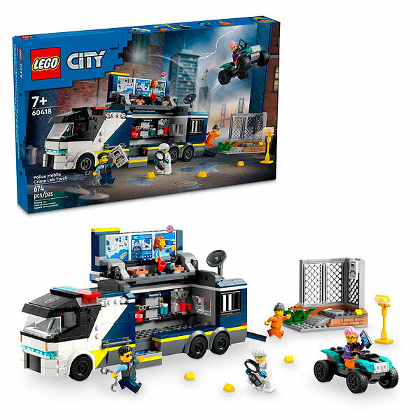 Конструктор LEGO City 60418 Конструктор Полицейский грузовик криминальной лаборатории