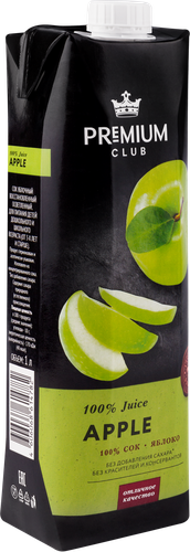 

Сок Premium Club Яблочный восстановленный 1 л