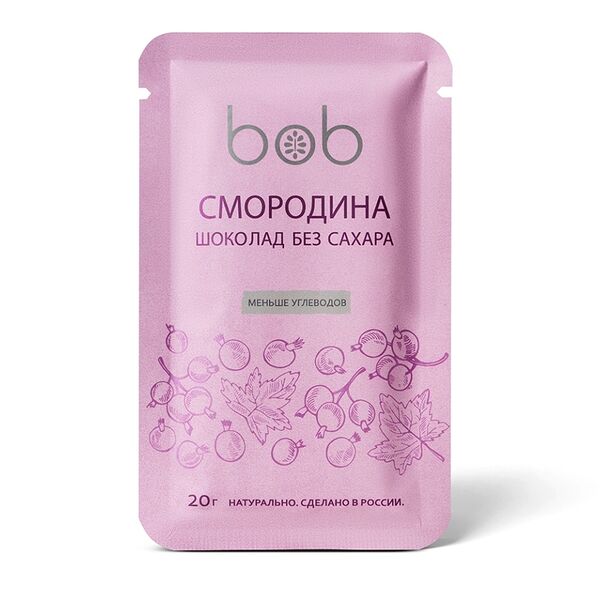 Шоколад веганский Bob Смородина