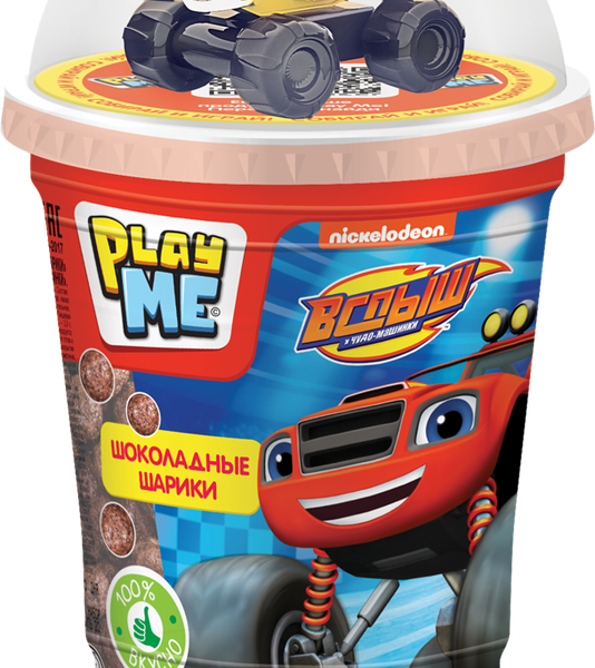 Подарочный набор PLAY ME Вспыш шоколадные шарики, без змж