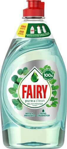 Средство для мытья посуды Fairy Pure & Clean Мята и Эвкалипт