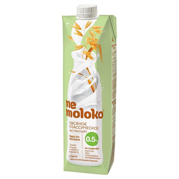 Напиток овсяный Nemoloko Экстралайт Классический 0,5%