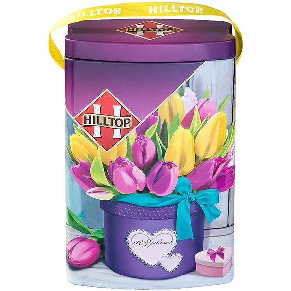 Чай листовой Hilltop Весеннее настроение чёрный, 125г дизайн коробки в ассортименте