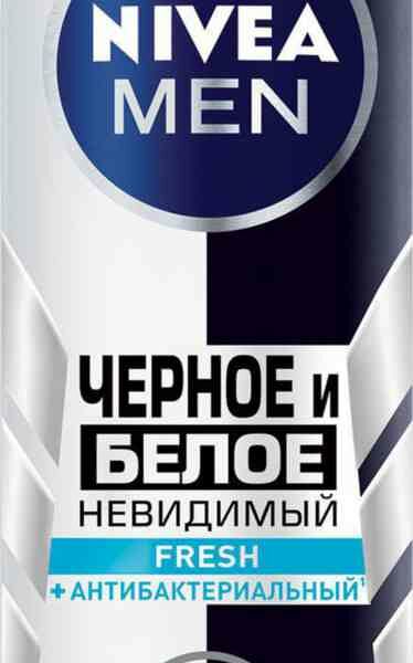 Дезодорант спрей невидимый для черного и белого ТМ Nivea Men Fresh (Нивеа)