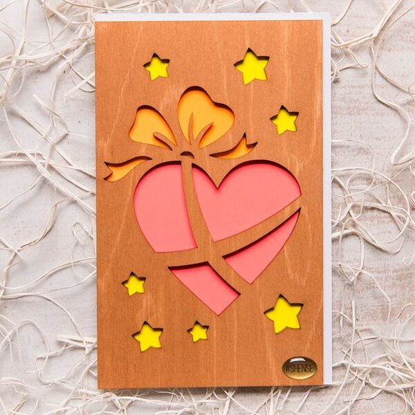 Открытка Shense звездная любовь