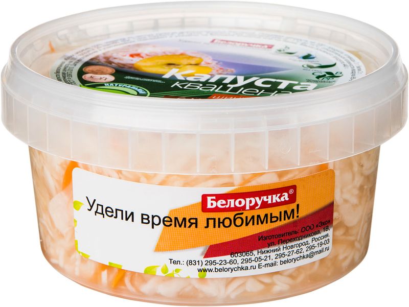 

Капуста квашеная БЕЛОРУЧКА Фитнес, без сахара 500 г