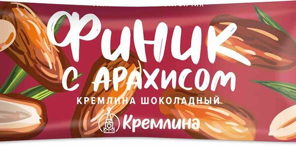 Батончик Кремлина финик шоколадный с арахисом глазированный 30г