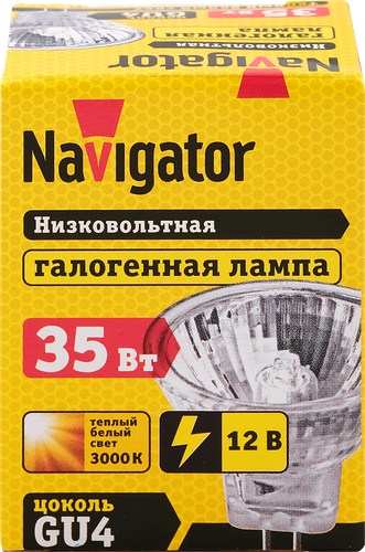 Лампа галогенная NAVIGATOR MR11, 35W, 12V 