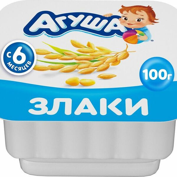 Творог Агуша Злаки 3.9% с 6 мес. 100г
