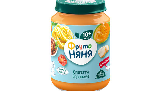 Пюре ФрутоНяня спагетти болоньезе с 10 месяцев 190 г