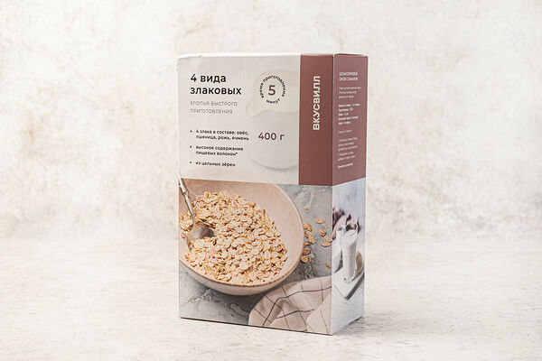 Хлопья 4 вида злаковых