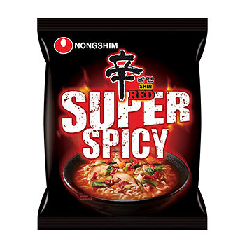 Лапша быстрого приготовления Nongshim Шин Рэд Супер острая 120 г, Республика Корея