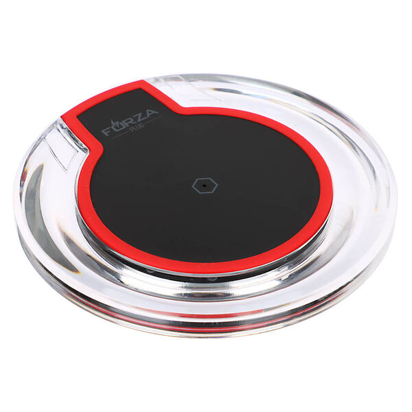 Forza беспроводное зарядное устройство qi классика, led подсветка, 5w, d10см, 2 цвета
