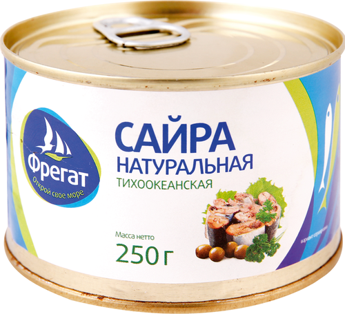 

Сайра Фрегат натуральная 220 г