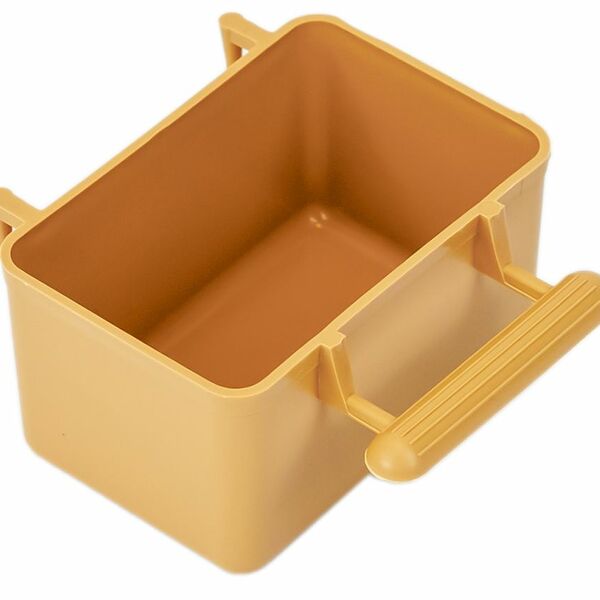 Кормушка Homepet прямоугольная бежевая пластик для птиц 8x5x4.5 см