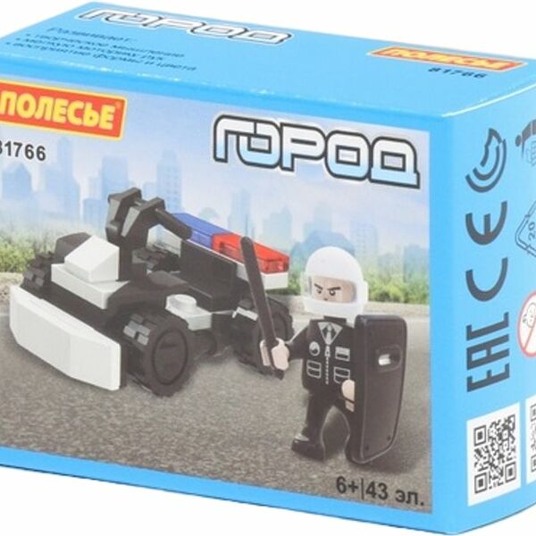 Конструктор Полесье Город Полиция-6 Классик 1шт.