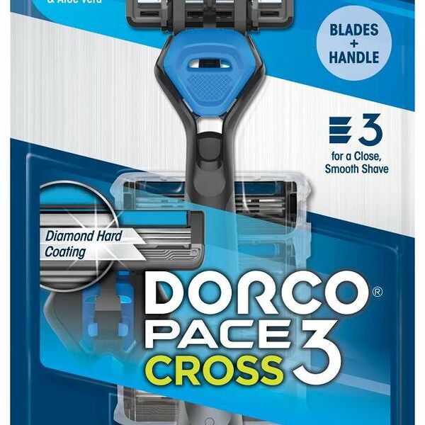 Станок для бритья Dorco Pace 3 Cross 3 лезвия 1 станок + 5 сменных кассет