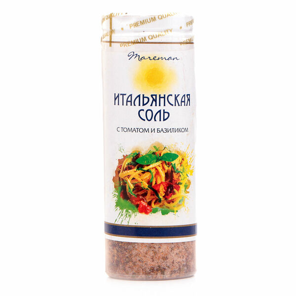 Соль итальянская с томатом и базиликом ТМ Mareman (Мареман)