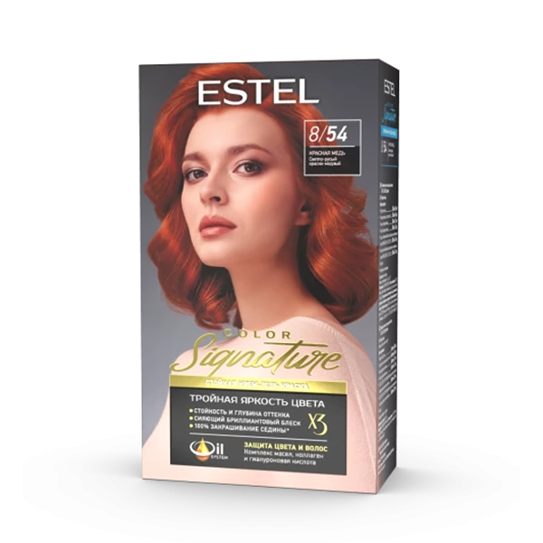Краска для волос ESTEL COLOR Signature 8/54 Красная медь