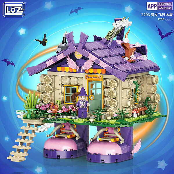 Конструктор LOZ 2203_MK Конструктор Ходячий домик ведьмы