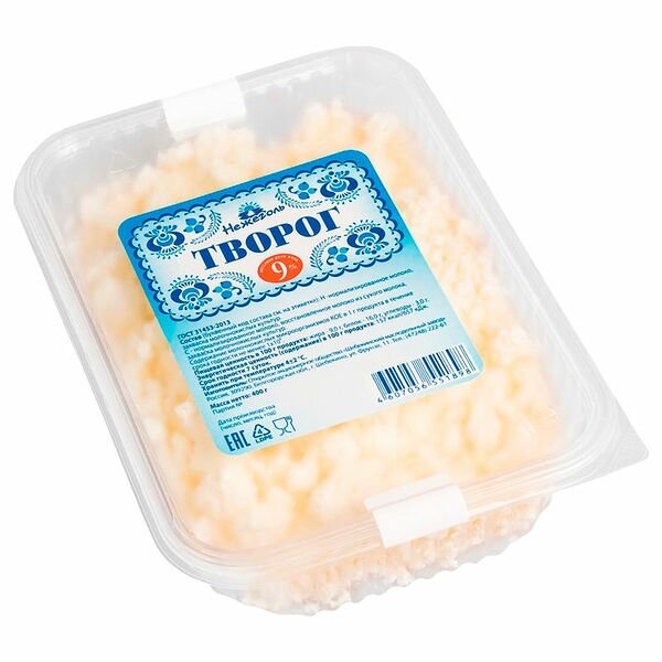 Творог Нежеголь 9%, 400г