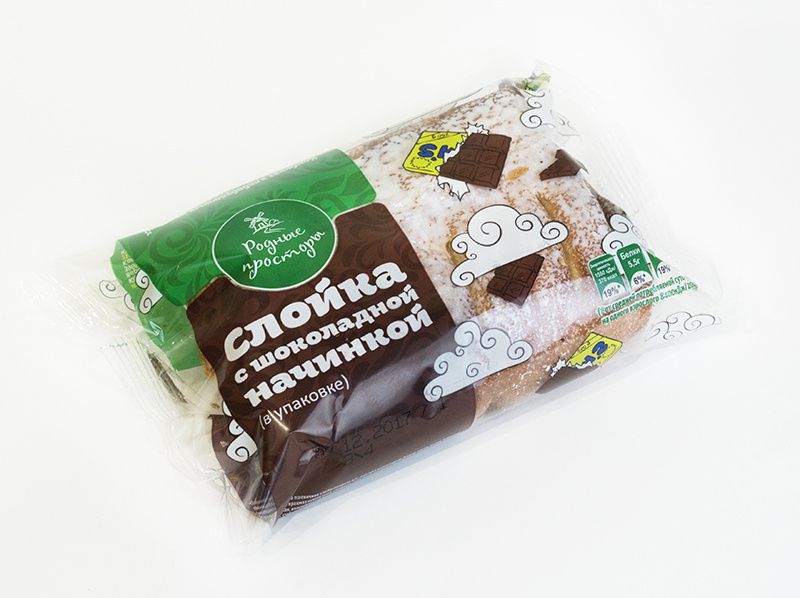 

Слойка Родные просторы с шоколадной начинкой 90 г