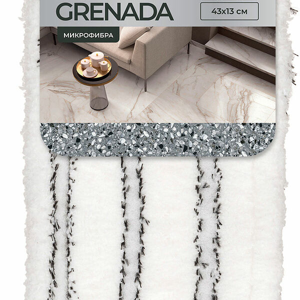 Насадка для швабры сменная Профит Хаус Attack, микрофибра, 43х13 см, цвет в ассортименте