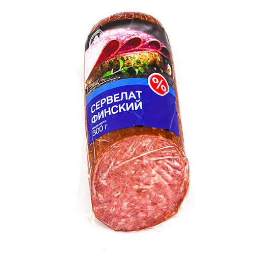 Колбаса варено-копченая Сервелат  Финский 