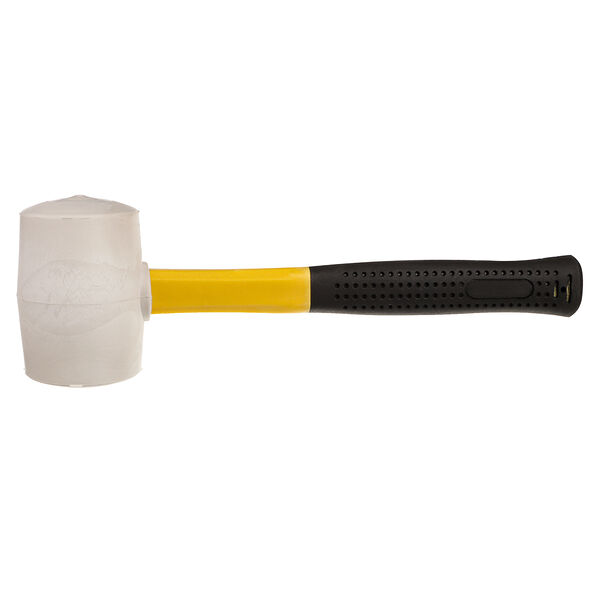 Ермак киянка, белая резина, фибергласовая обрезиненная рукоятка 460гр