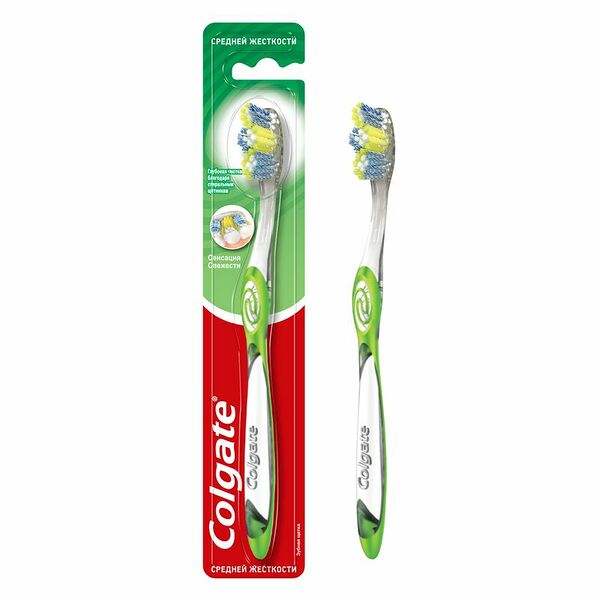 Зубная щетка Colgate Сенсация Свежести, средней жесткости