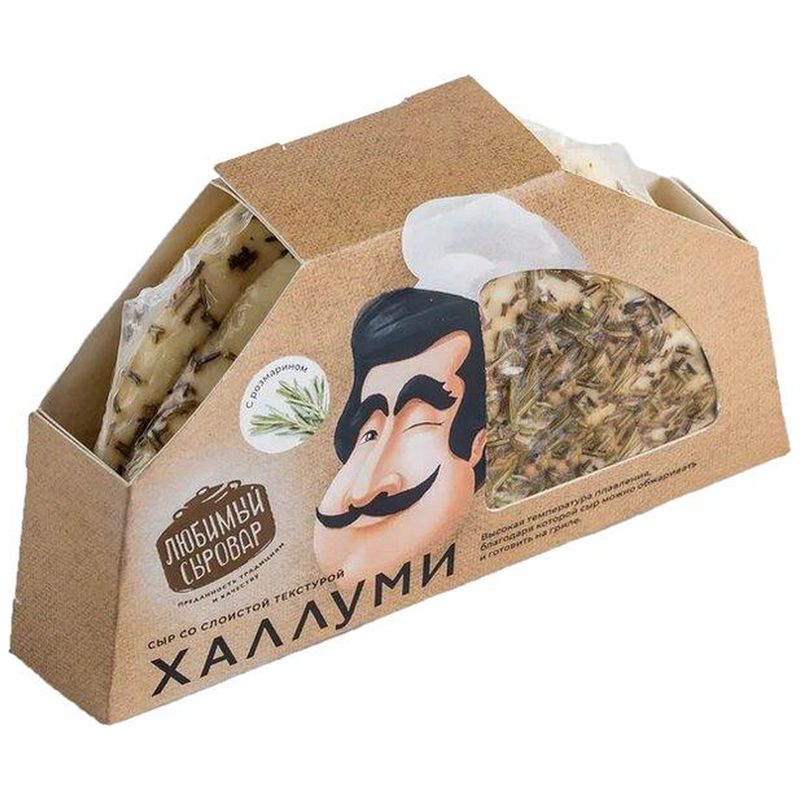 

Сыр Любимый Сыровар Халлуми по-итальянски с розмарином 45% вес